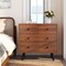 Bedroom and Living Room Dresser Wide 4-Drawer Wooden Organizer